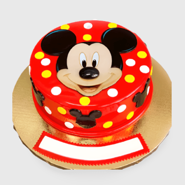 mickey mouse birthday cake fondant
