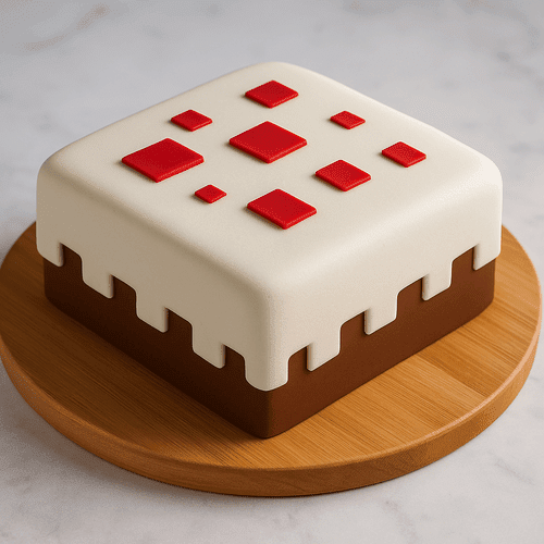 Minecraft Fondant Cake
