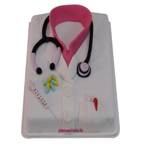 Doctor Lab Coat Cake