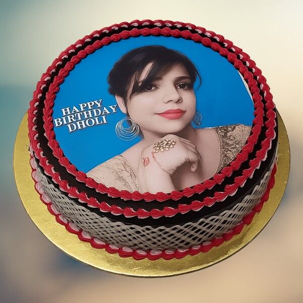 Royal Glow Photo Cake