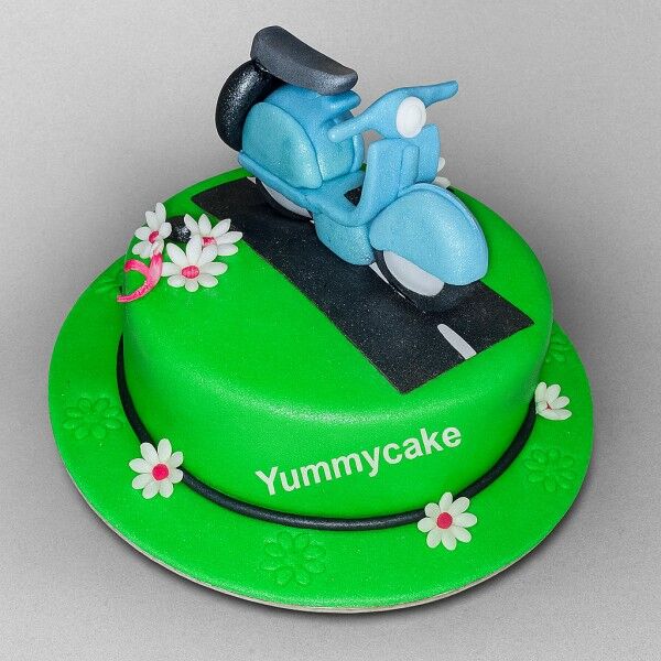 Scooter Theme Cake