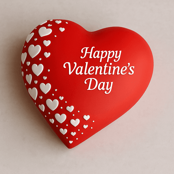 Valentine Bliss Heart Cake