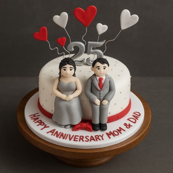 Anniversary Cake with Couple