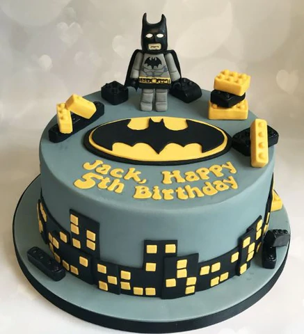 batman theme cake
