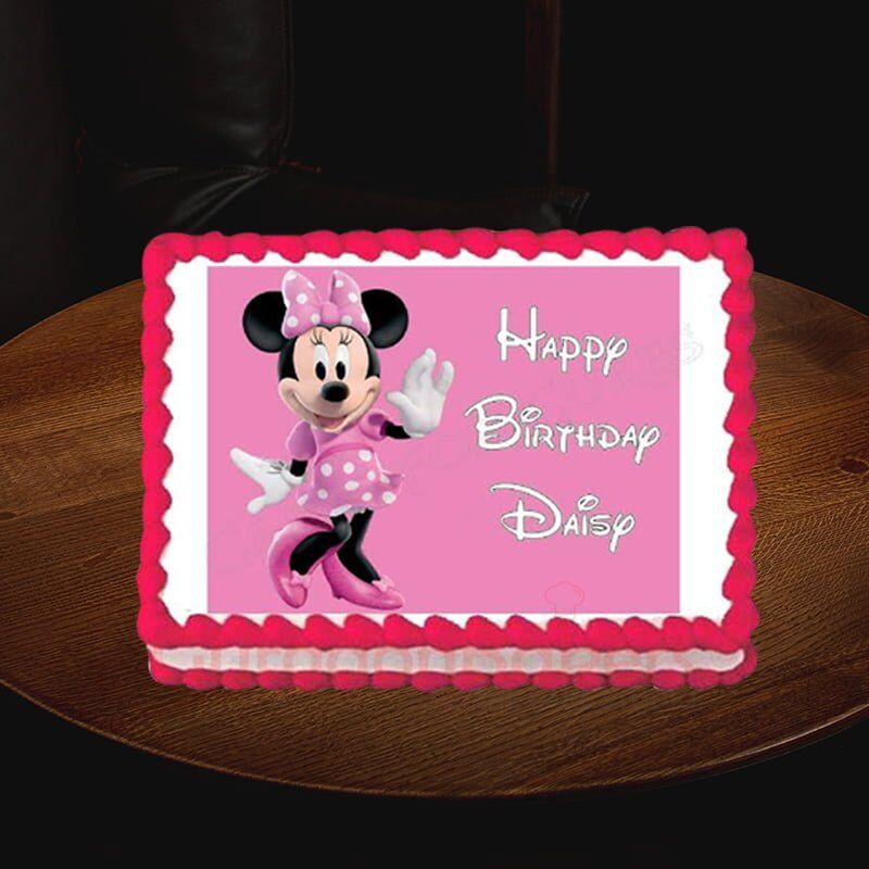 minnie mouse photo cake