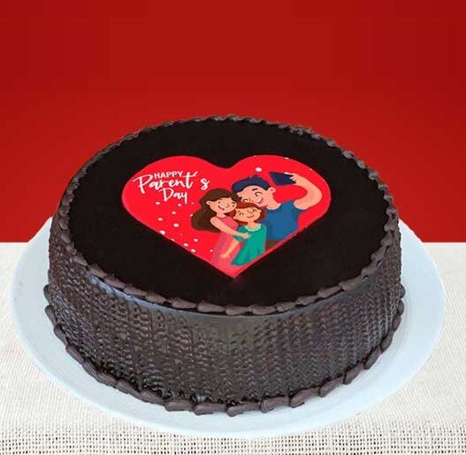 parents day special chocolate cake