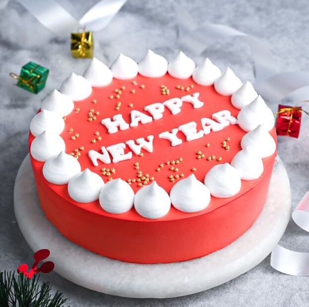 Mouth Drooling New Year Cake