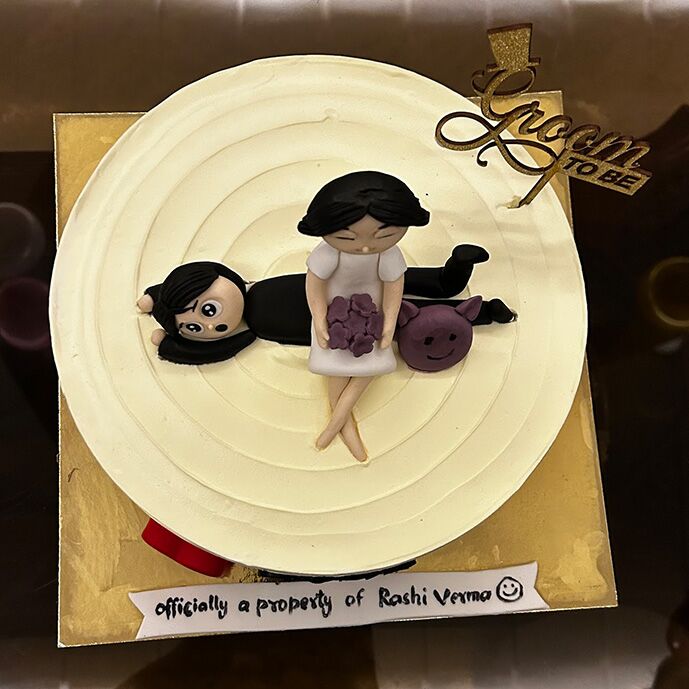 game over bride to be cake