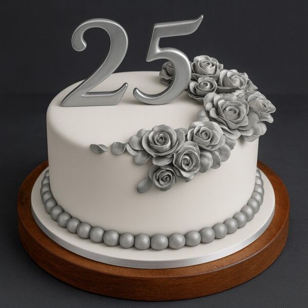 25th Silver Jubilee Cake