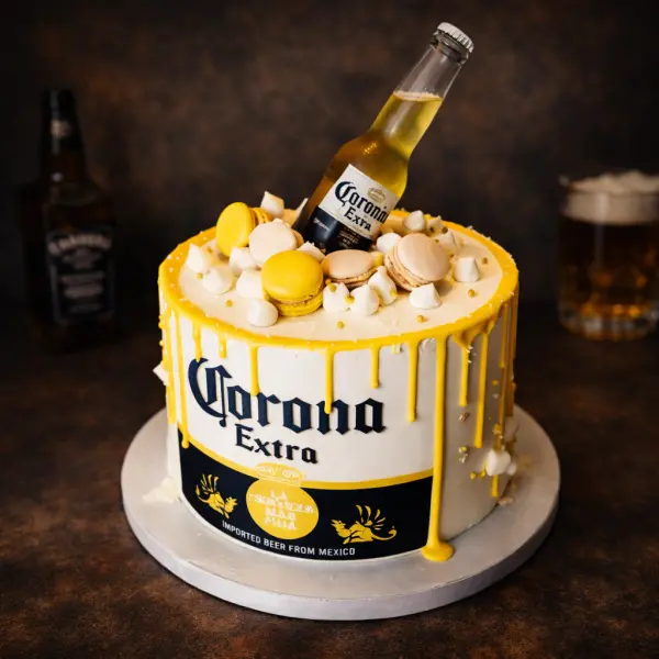corona beer birthday cake