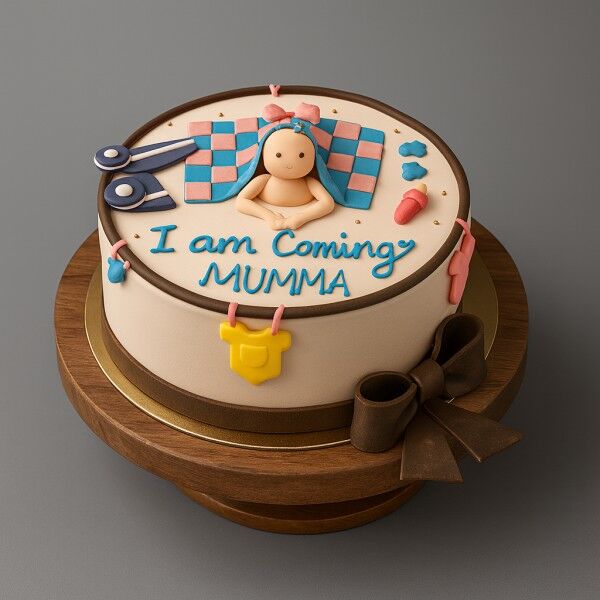 pregnancy announcement cake