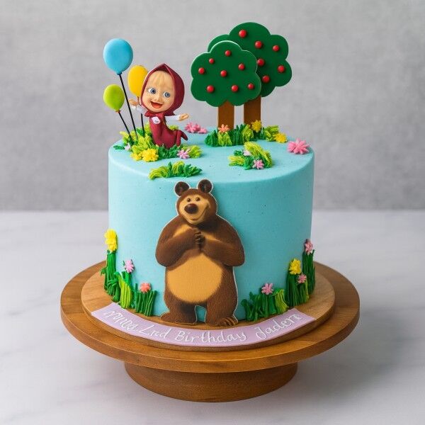 Forest Fun with Masha and Bear Cake