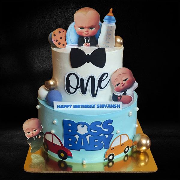 boss baby two tier cake