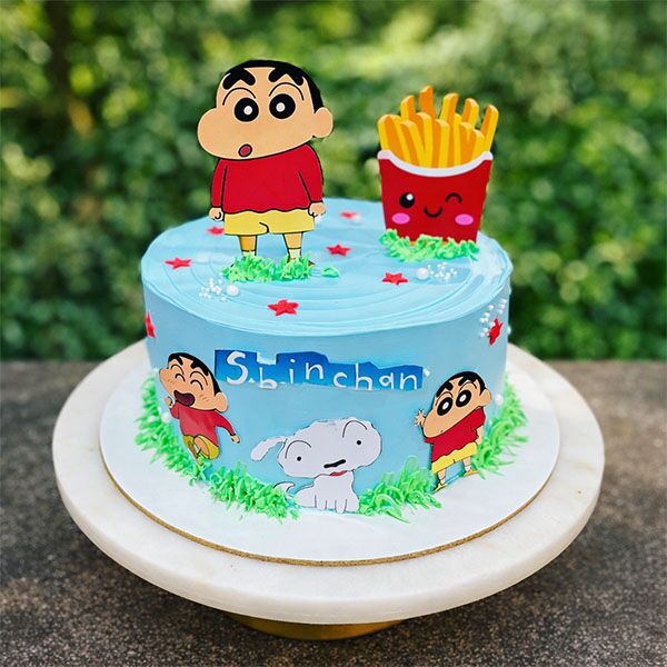 Shinchan-Themed Birthday Cake