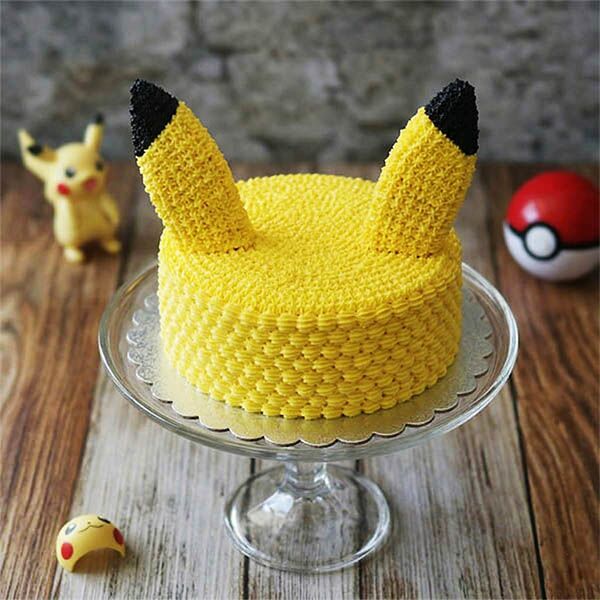 pokemon character birthday cake back view