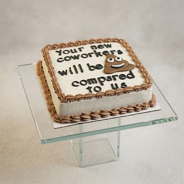 goodbye coworker humor cake