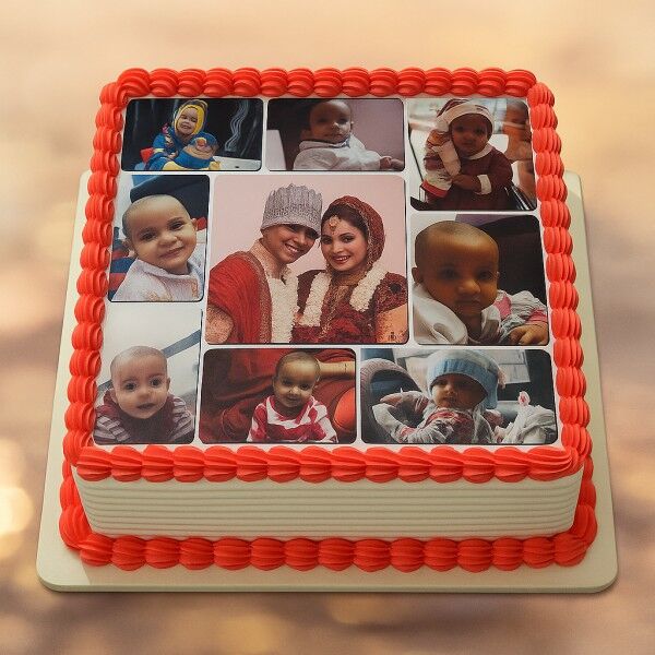 Family Moments Photo Cake