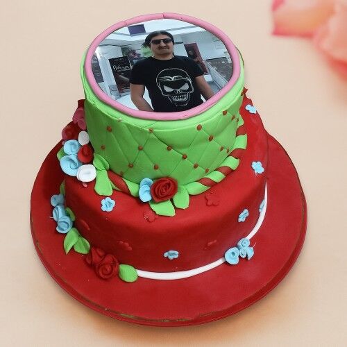 2 Tier Special Photo Cake