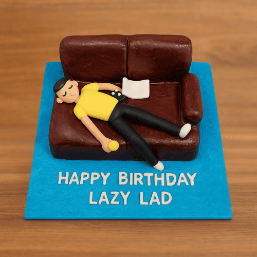 Lazy Lad Cake For Boy