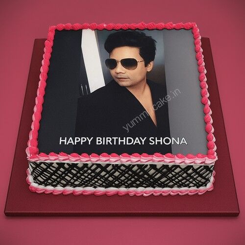 Happy Birthday Bhai Photo Cake