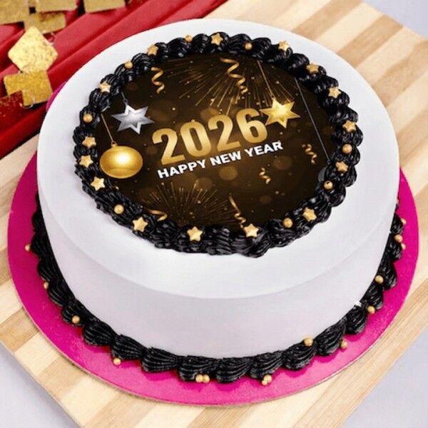 new year theme cake for 2026
