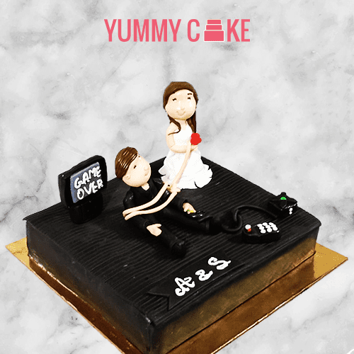 bachelor party couple theme cake online