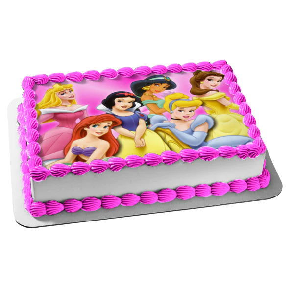 princess birthday photo cake