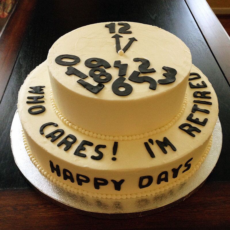 principal retirement cake