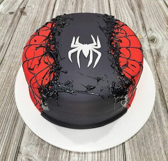 Spiderman Fondant Cake