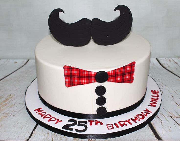 mustache cake
