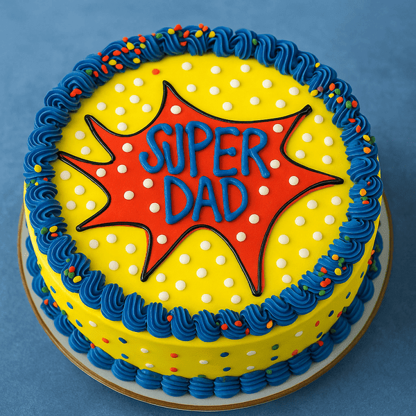 unique super dad cake