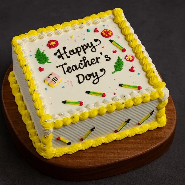 Teachers Day Cream Cake