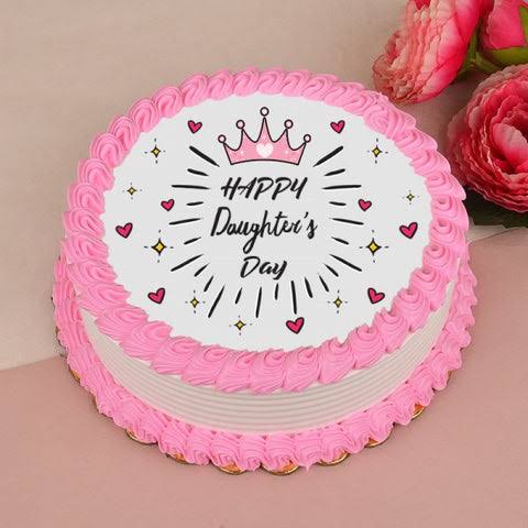 happy daughters day cake
