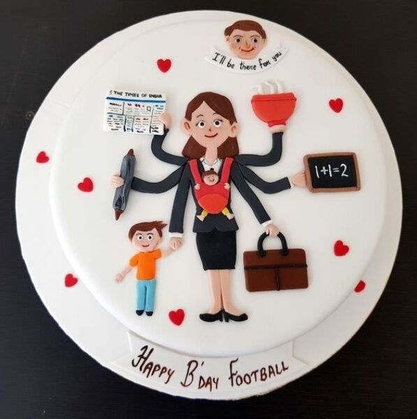 multitasking birthday cake