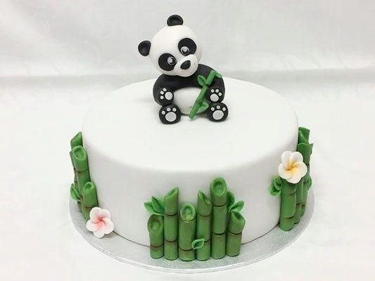 panda theme cake