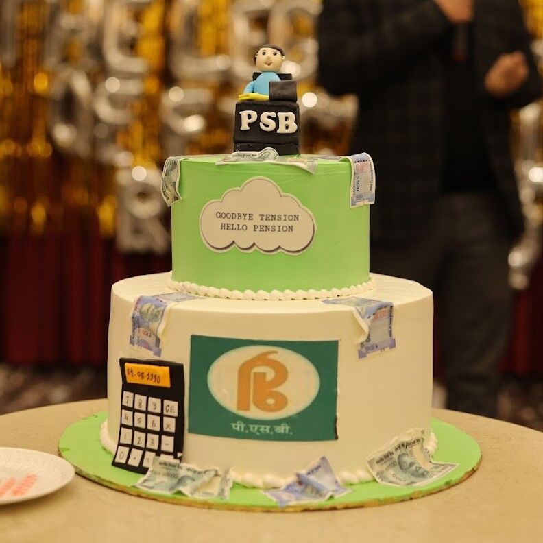 2 tier cake for psb employee