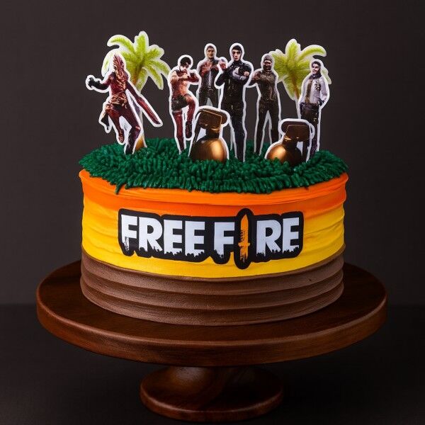 free fire battleground cake