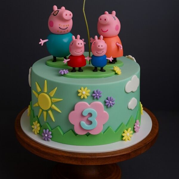 peppa family cake
