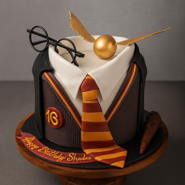 harry potter uniform theme cake