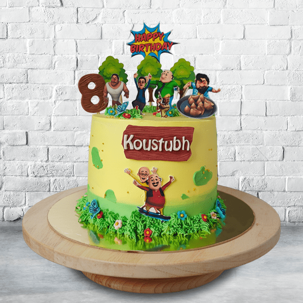 motu patlu cartoon cake