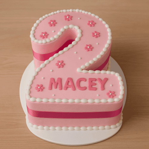 2 number birthday cake