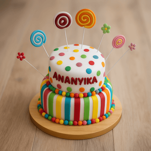 2 Tiered Butterflies Cake