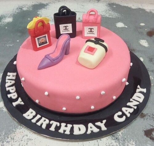 chanel theme designer birthday cake