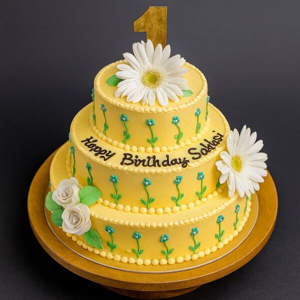 1st Birthday Cake 3 Tier