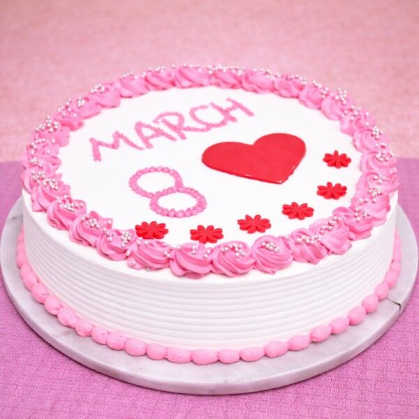 Women's Day Cream Cake for March 8