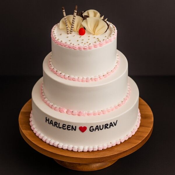 3 Tier Anniversary Cake