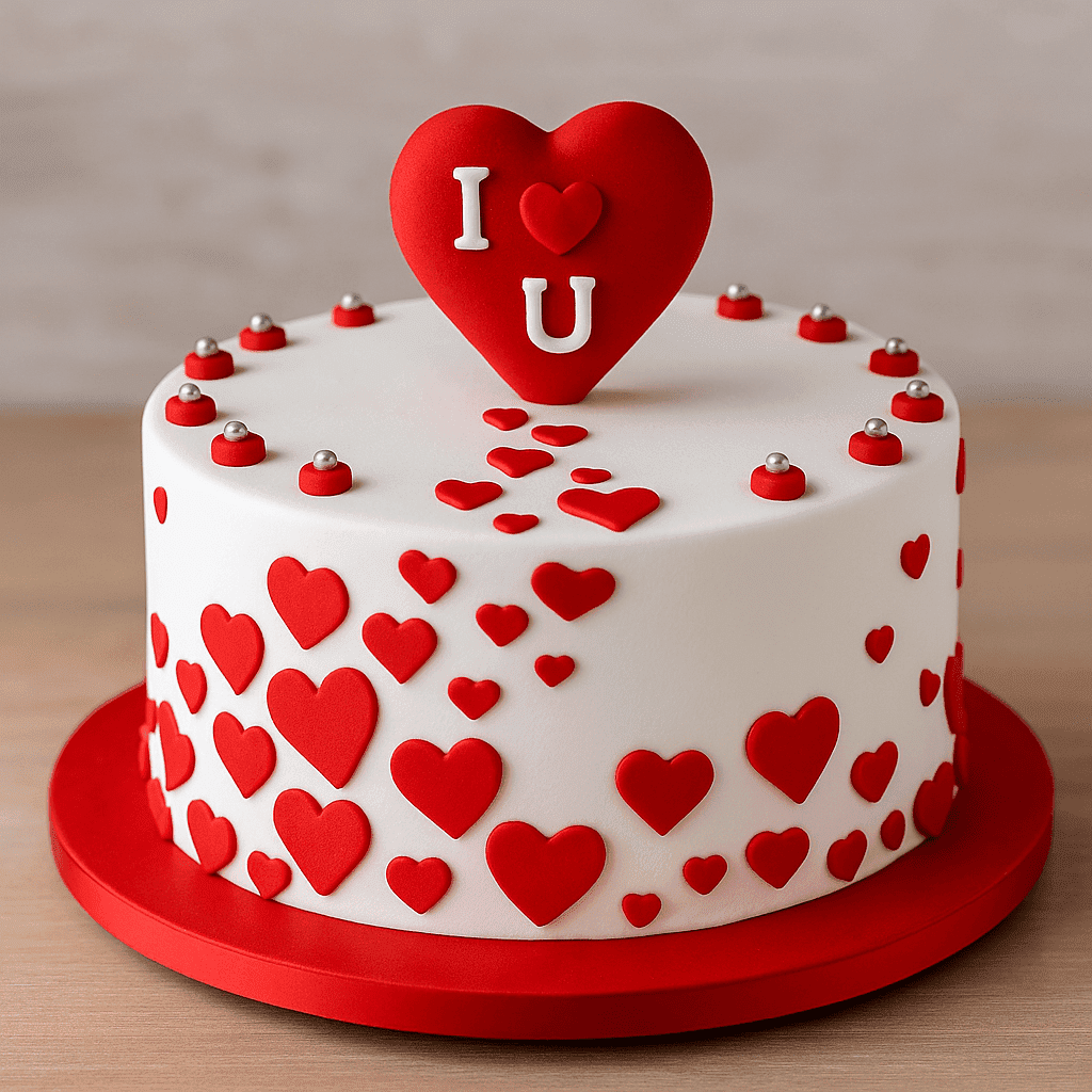 Your First Valentine Cake