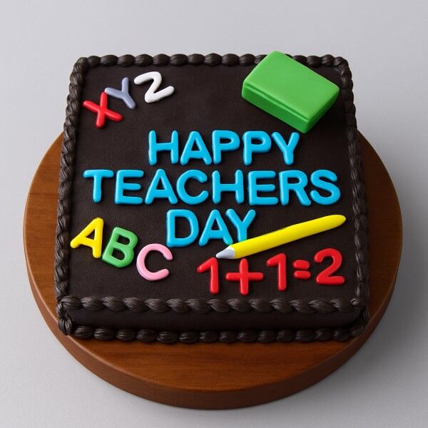 Teachers’ Day Blackboard Cake