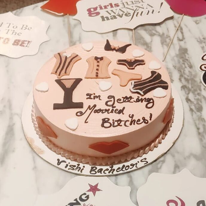 getting married bitches cake