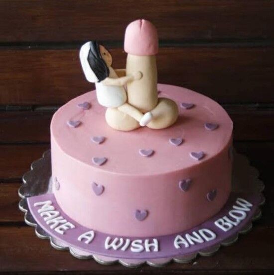 naughty bachelor cake